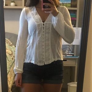 Sheer Long Sleeve Top